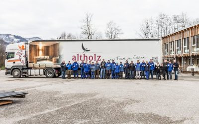 HMT – Transportorganisation ist offizieller Logistikpartner der Altholz-Baumgartner & Co GmbH in Schlierbach